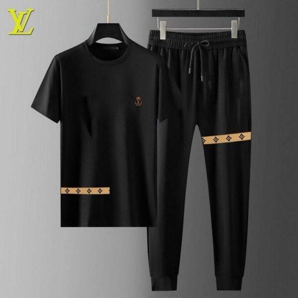 Trendy Mash Fabric T-Shirt Trouser Combo