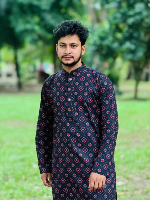 Cotton Printed Panjabi - Image 2