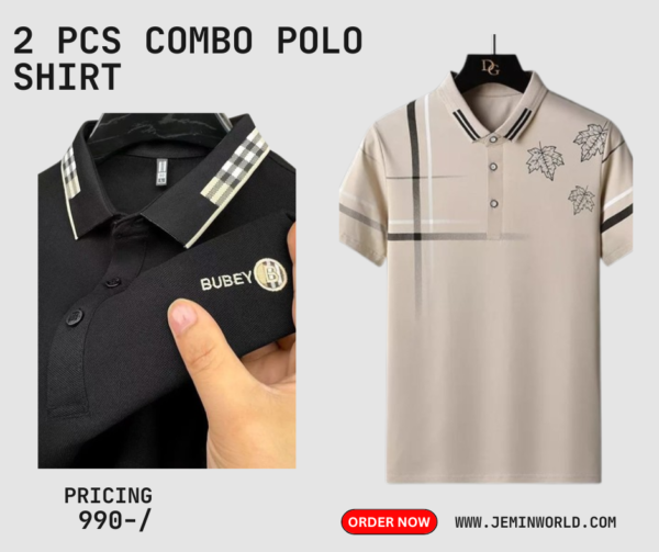 2 Pcs Combo Polo Shirt for Men 12